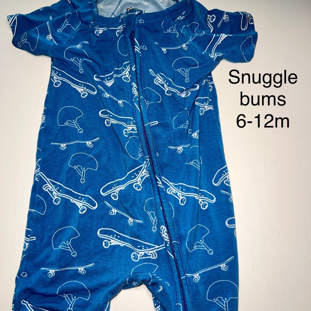 Snuggle Bums Blue Baby bamboo shortie